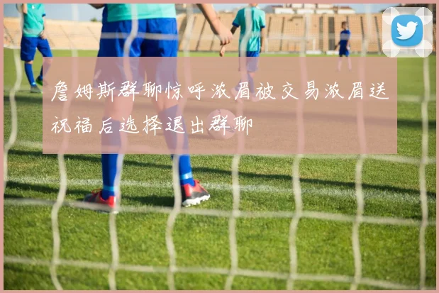詹姆斯群聊惊呼浓眉被交易浓眉送祝福后选择退出群聊